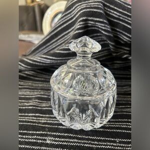 2pic crystal trinket powder jar